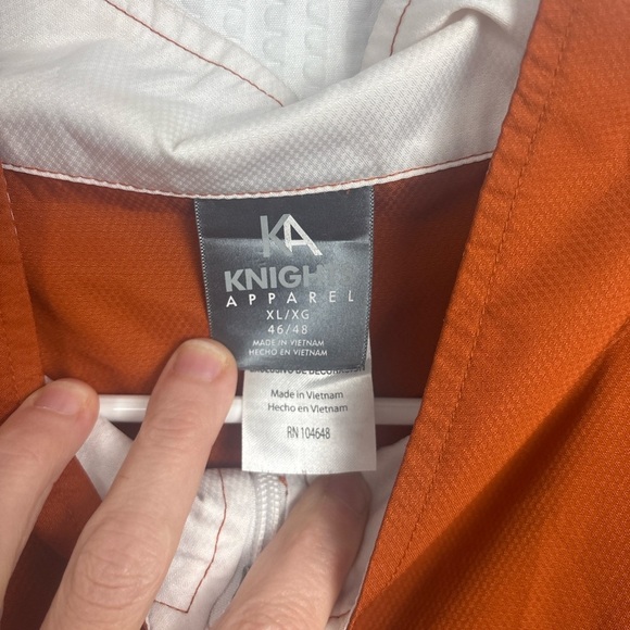 Knights Apparel Orange and White Pullover 0125 - Picture 3 of 5